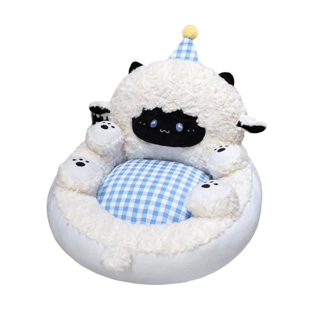 Soft Seat Pad Plush Fabric Lazy Seat Pillow Versatile Floor Cushion Balcony