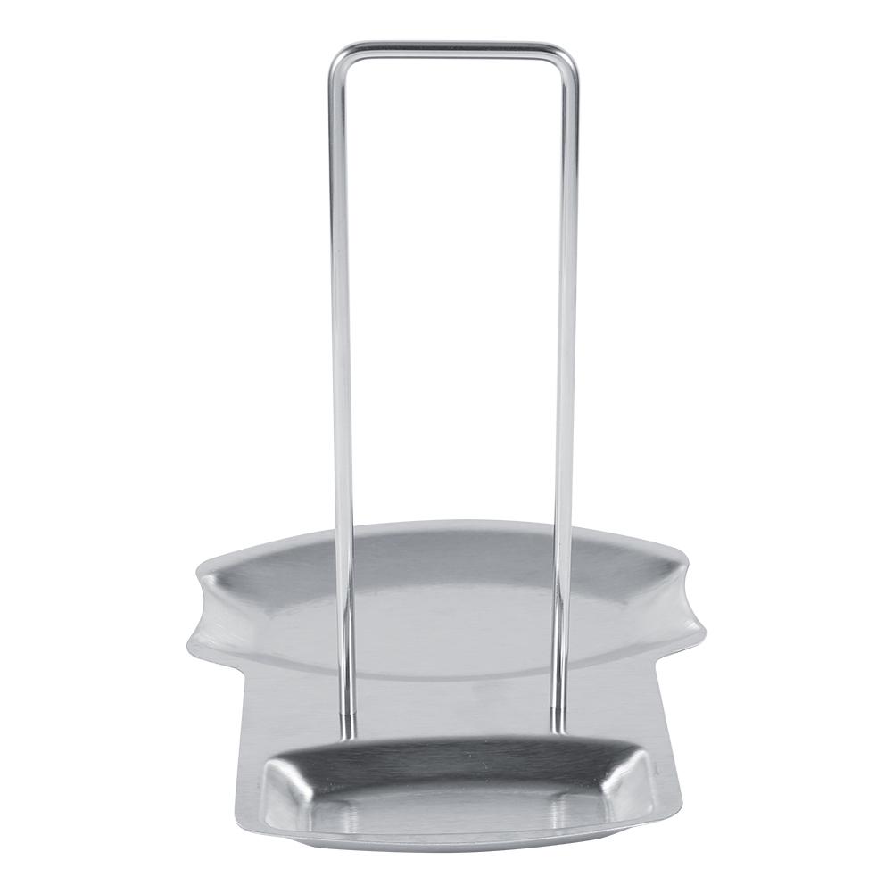 Stainless Steel Pot Lid Rack, Spoon Holder Stand for Kitchen with Sy Assembly, Compact Design for Cooking Utensils and Pan Covers