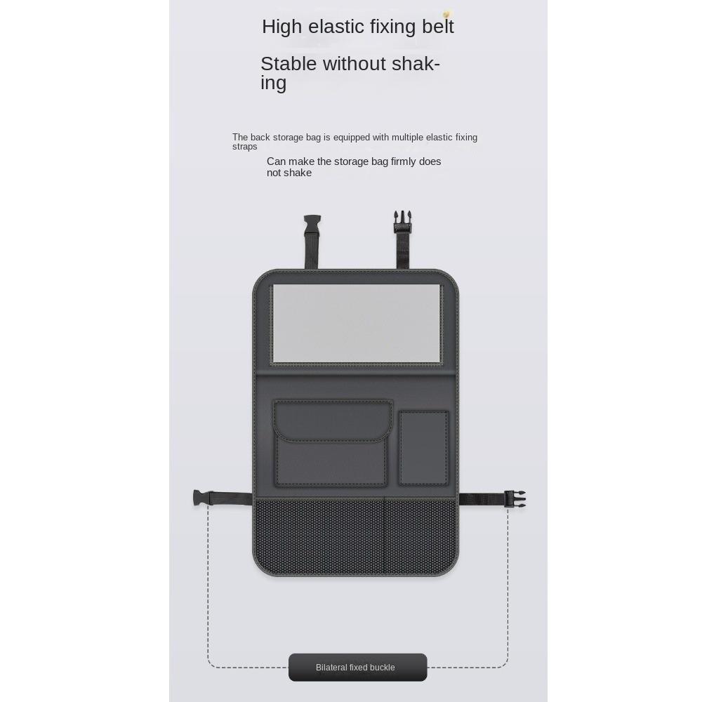 Multi-Pockets with Foldable Table Tray Kick Mats Car Backseat Storage Bag  Automobiles