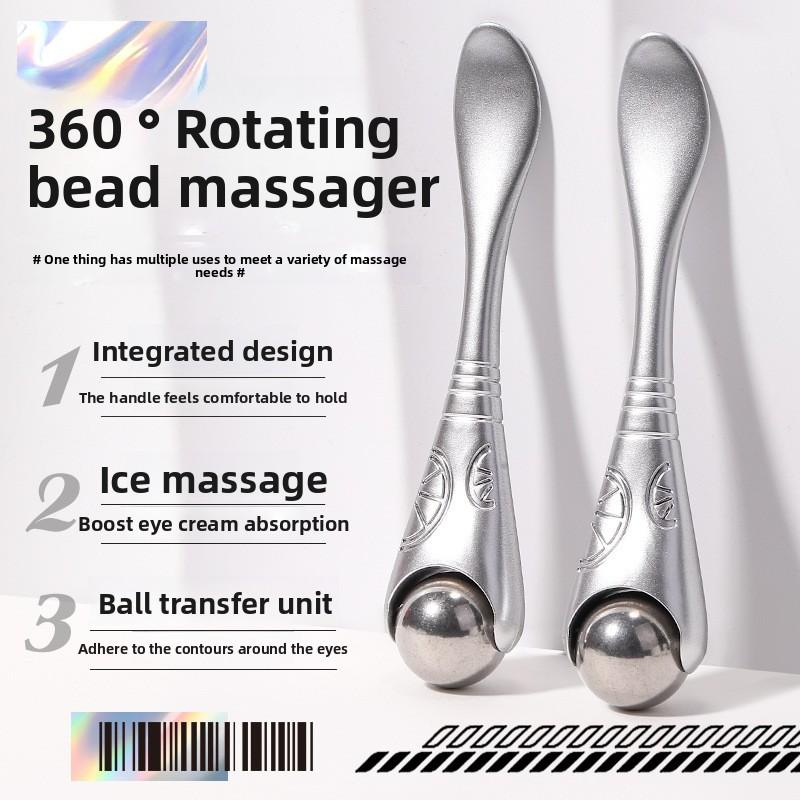 1PCS Dual-head Dual-use Eye Roller Massage Stick To Remove Eye Bags and Dark Circles Eye Cream Auxiliary Tool Massager
