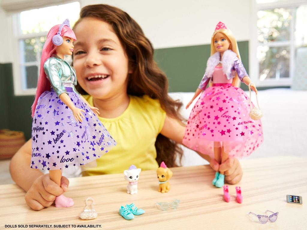 Barbie Princess Adventure Daisy accessories and and doll care set (with pet) dress-up (GML77)