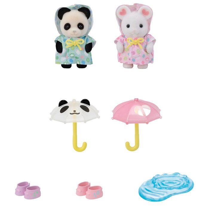 Le duo des bébés en habits de pluie - Sylvanian Families - 5748