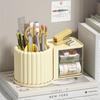 Large Capacity Rotating Pen Holder Desktop Drawer Makeup Organizer Stationery Box Case School Office Desk Storage Shelf