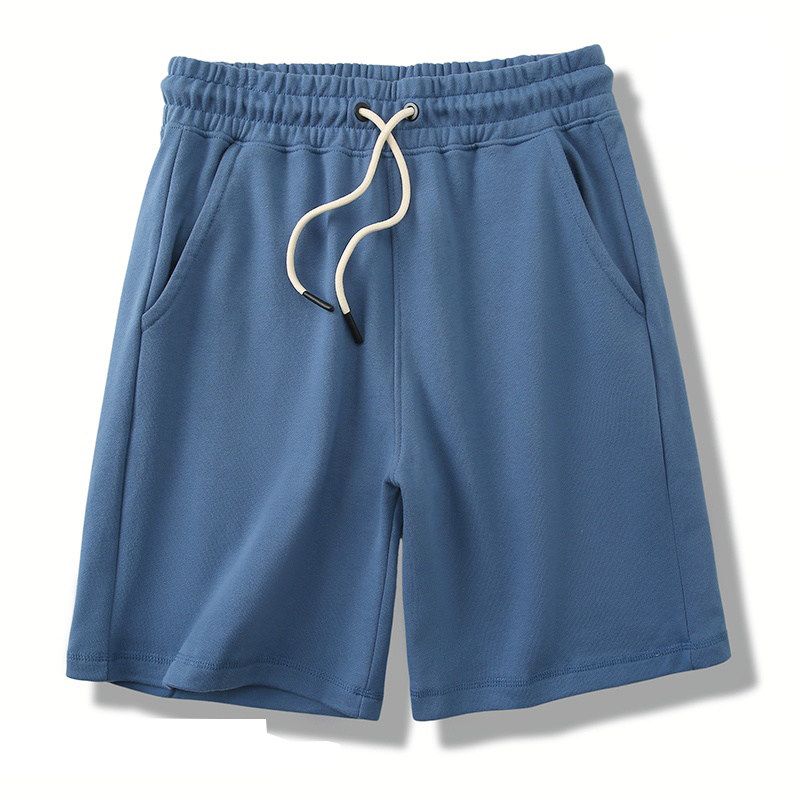 American-Style Pure Cotton Knit Shorts for Men 2024 New Summer Sports Five-Point Pants Export Men's Terry Pants