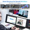 Blackview DCM6 PRO Triple Laptop Screen Extender,14" 1080P FHD IPS Portable External Screen,Two Cable USB C,Plug & Play, Compatible with Windows
