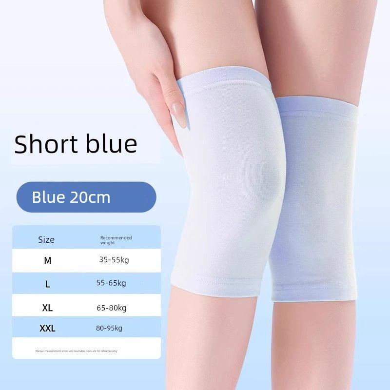 

Modal Knee Pads Women s Thin Summer Heattech Old Cold Legs Summer Air-Conditioned Room Men s Seamless Cold-Proof Knee Pads Joint Modal Short Socks - Blue Pair (20cm) XXL