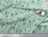 Soimoi Purple Japan Crepe Satin Fabric Text & Monuments Architectural Print Sewing Fabric Metre 42 Inch