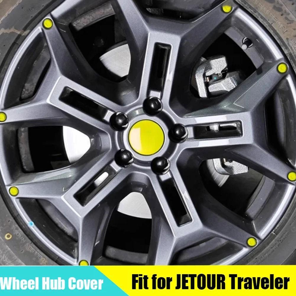 

Підходить для Chery JETOUR Traveller T2 2024+ Кожух втулки колеса автомобіля з модифікованим логотипом високоякісної гвинтової кришки втулки ABS Автомобільна обшивка