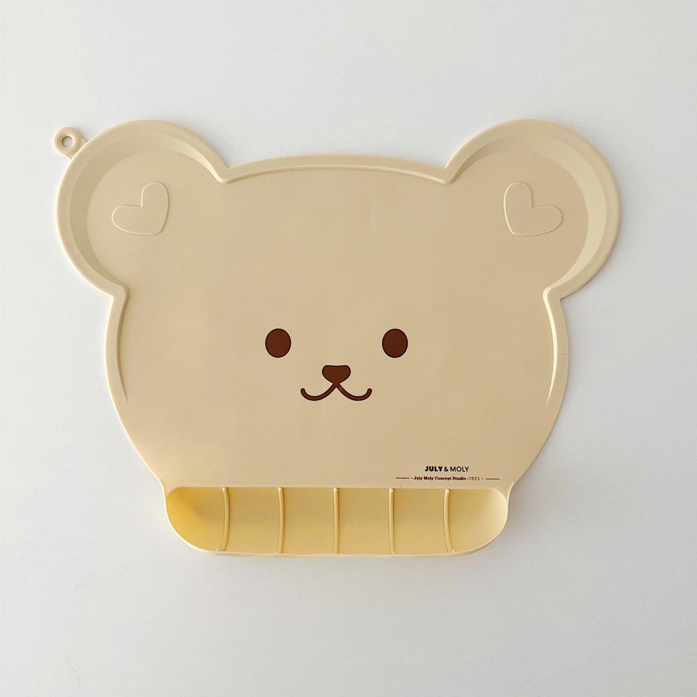 Korean-Style Waterproof Silicone Baby Placemat & Bib Set