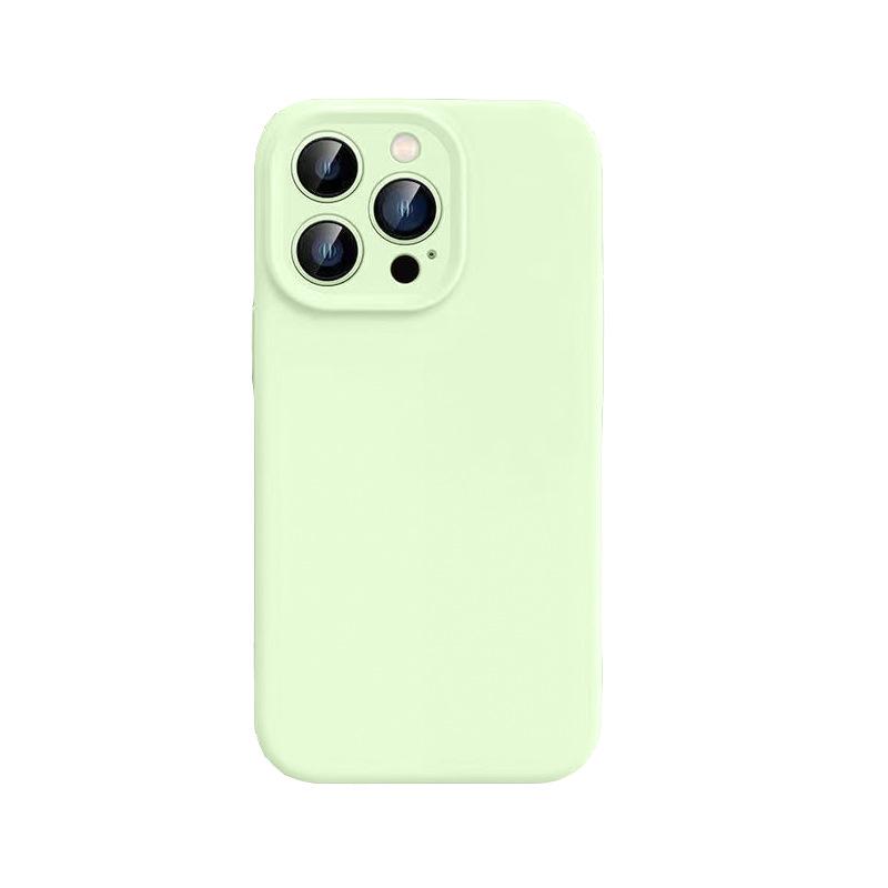 Liquid Silicone Case for iPhone 15 Pro Max with Full Lens Coverage