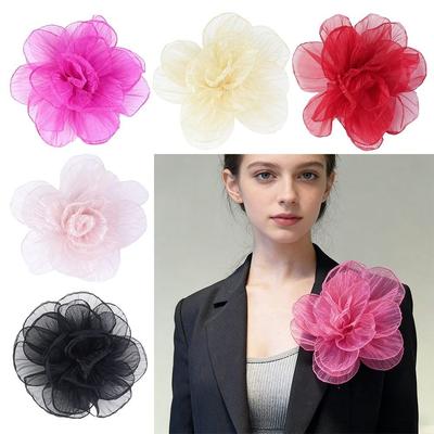 20cm Bloemenbroche Feeërieke Stijl Jurdspeld Elegante Bloemen Corsage Dames