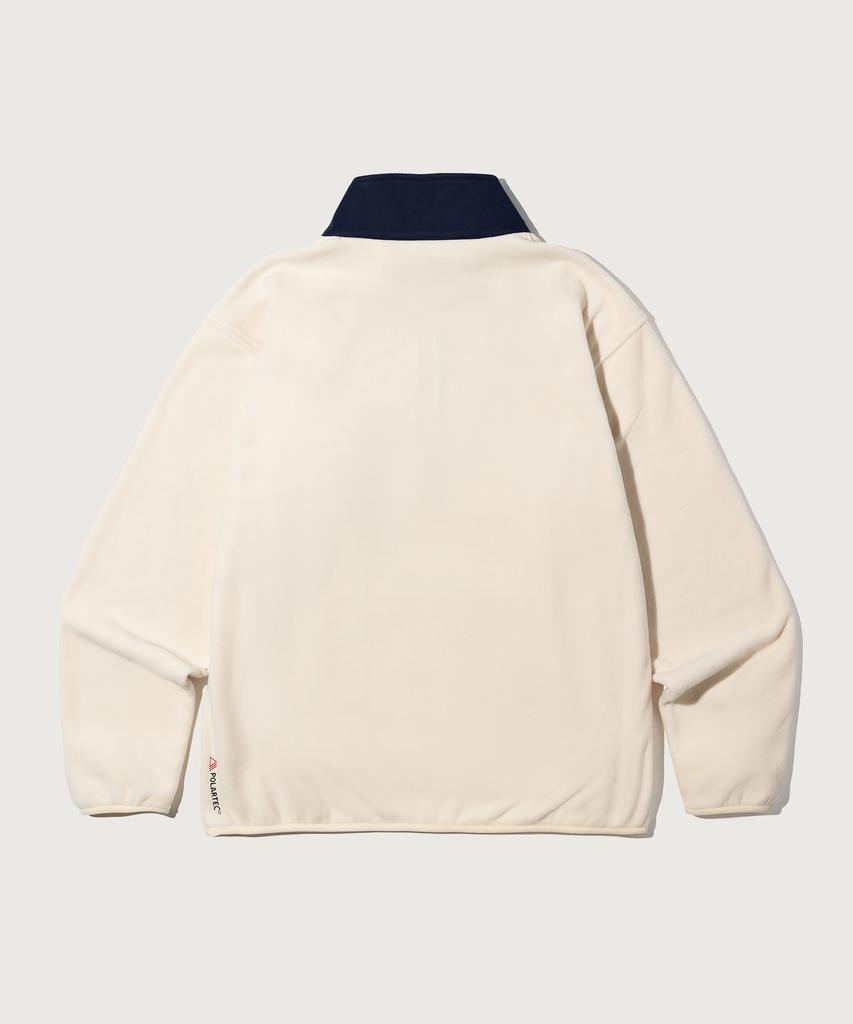 Champion Heritage Polartec Loose Fit Half Zip Fleece Ecru