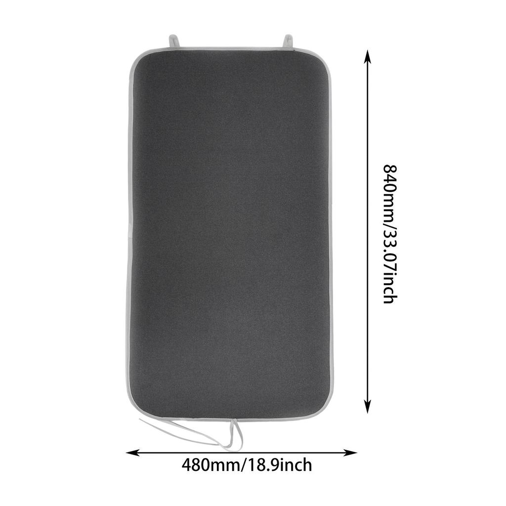 over Door Garment Steamer Mat Easy Storage Foldable for Travel RV Apartments Dark Gray
