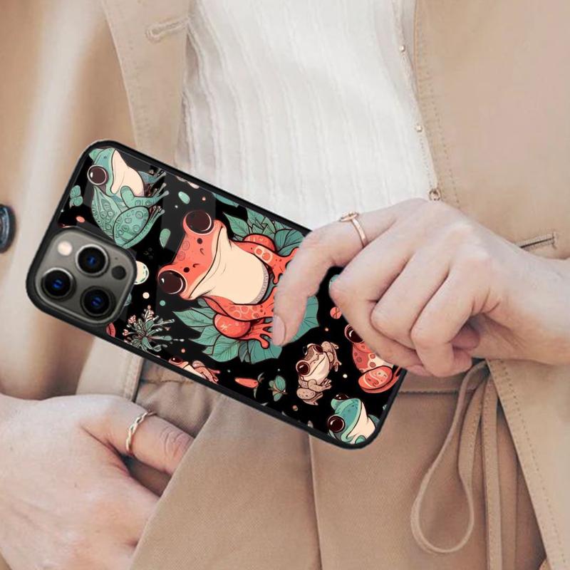 Cottagecore Aesthetic Frog mushroom Magnetic Phone Case For APPLE iPhone 17 Air 16 14 13 12 Pro Max 15 Plus MagSafe Cover