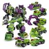 6In1 Nbk 42Cm Devastator Toy Transformation Ko Robot Car Combination Action Figure Excavator Blender Model Kid Christmas Present