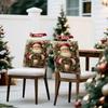 2/4/6pcs/set 45x55cm Retro Santa Claus Chair Cover Table Decoration Dining Seat Chair Covers Dining Room Bar Party Banquate