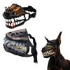 Muselière pour Chiens Moyens et Grands Muselière Chien de l'Enfer, Cosplay Effrayant d'Halloween pour Chiens avec Sangle Réglable Équipement Créatif pour Animaux