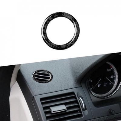 Cache-Sortie d'Air de Tableau de Bord en Fibre de Carbone pour Mercedes-Benz W204 W