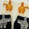 Breathable Cartoon Cat Socks Elastic Novelty Kitty Socks Creative 3D Cat Eggs Socks  All Seasons