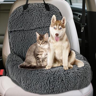 Sièges Auto Pour Chiens Fourrure Douce Fournitures Pour Chiots Transporteur de Voyage Lit de Voiture Confortable pour Animaux de Compagnie Coussin de Sécurité Doux Pour Enfants Adolescents