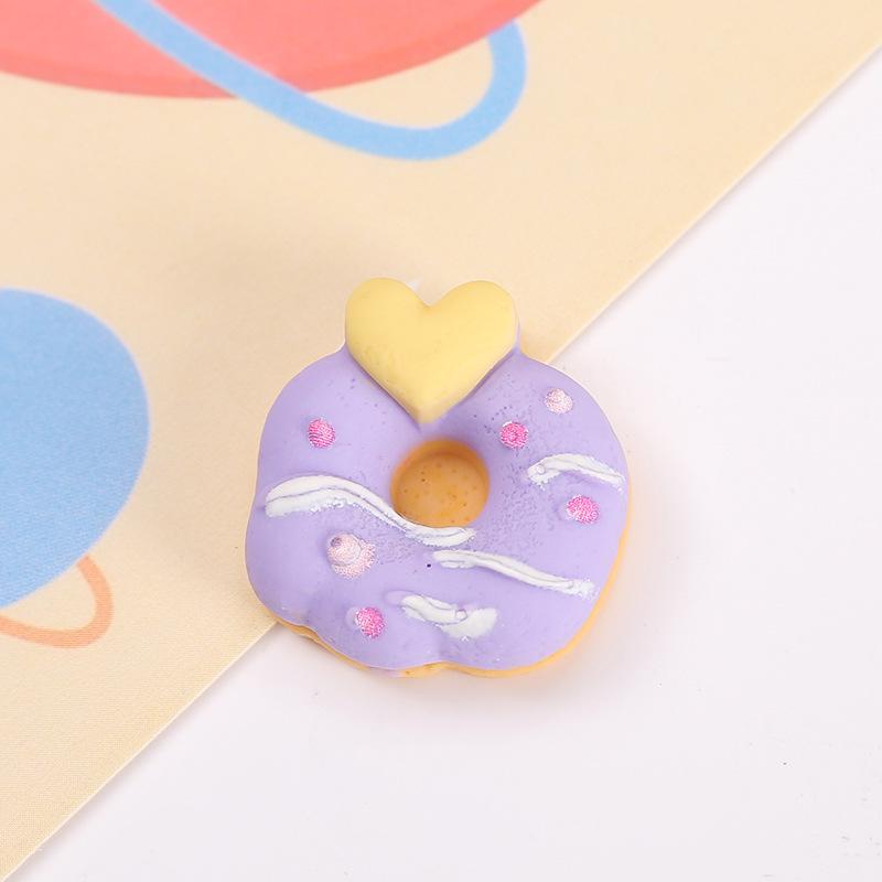 Doughnut DIY Hair Clip & Jewelry Resin Accessories with Cream Glue for Phone Case & Refrigerator Magnet