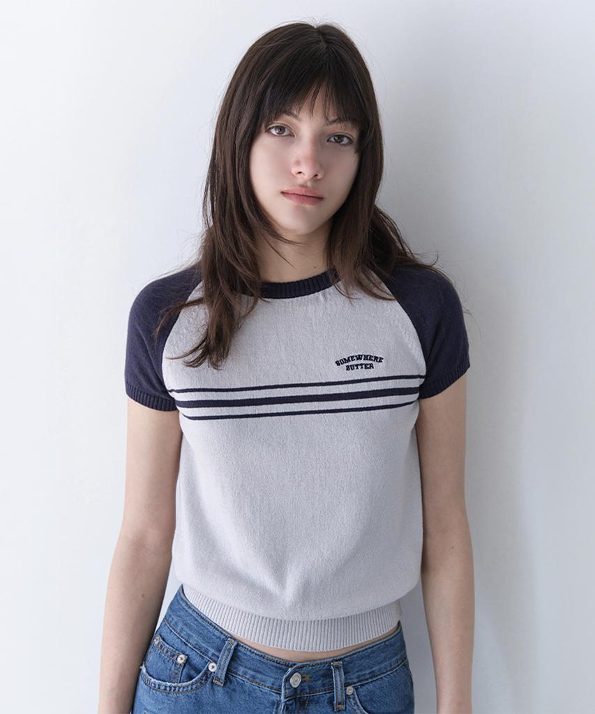 Sseomweeobeoteo Cony Half Knit - Gray(Navy)
