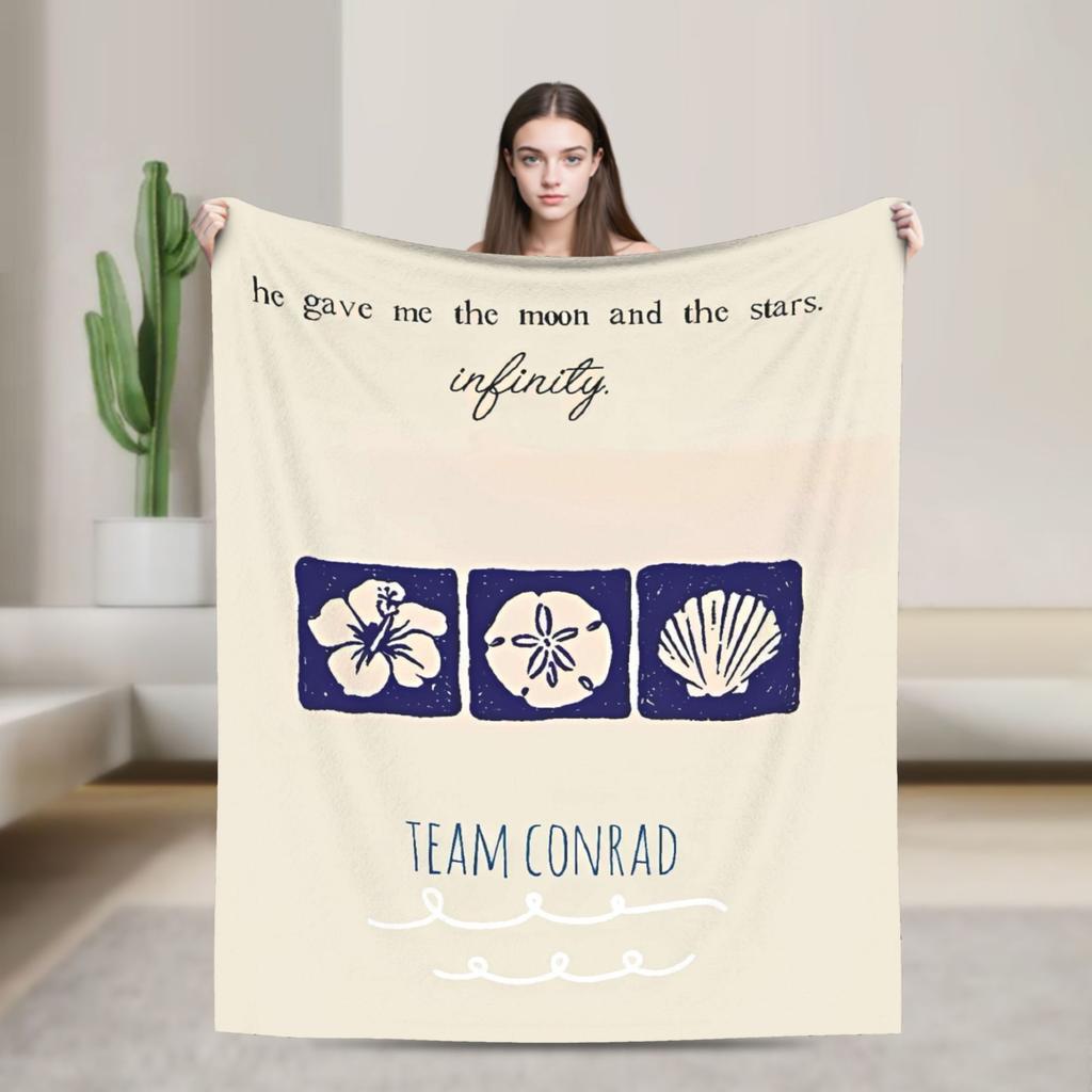 Cousins Beach Team Conrad The Summer I Turned Pretty  Blanket Warm Soft  Throw Blanket Winter Camping Outdoor Fashion Bedspread