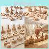 Wooden Nut Shape Stringing Puzzle Toy For Kids Fine Motor Skills Development