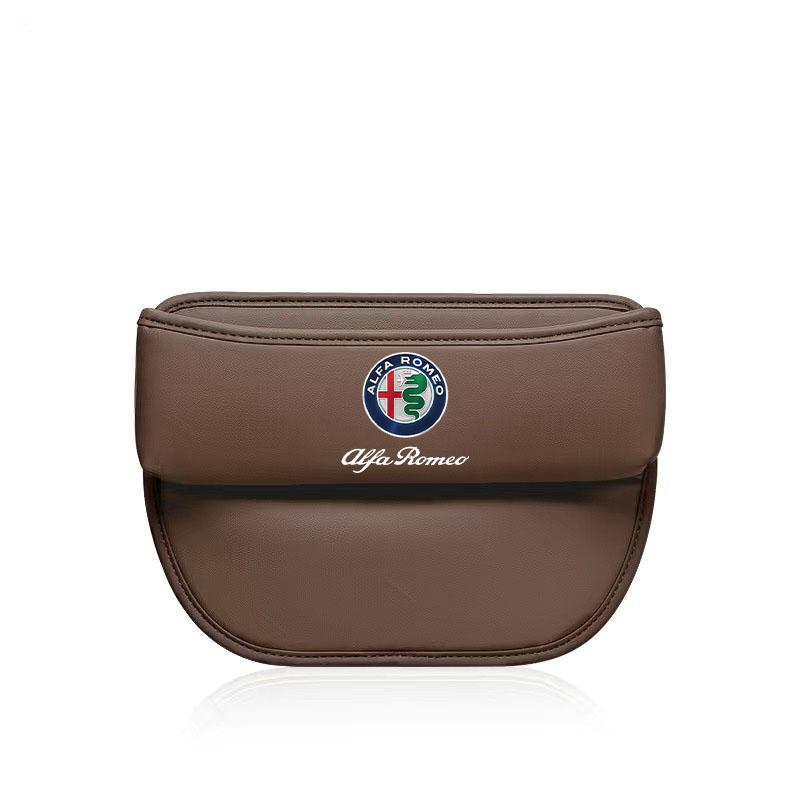 Car Storage Bag Leather Seat Gap Storage Box For Alfa Romeo STELVIO Giulia 159 Giulietta 147 Mito 156 MTO Sportiva Accessories