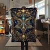 1Pc Satan's Pentagram Print Flannel Blanket, High quality Comfortable for All Seasons, Home Decor, Warmth and Comfort, Perfect for Christmas Gifts138