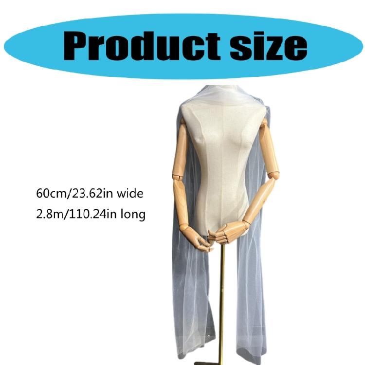 Luxurious Wedding Scarves Floor Length Sleeveless Bridal Scarf Ballroom Scarf for Weddings and Gatherings