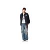 Li Ning Basketball Series Sport Casual Simple Letter Polo Jacket Men Jacket Black AFDV623-3