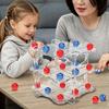 3D Chess Board Game Logic Thinking Training 2 Players Kids Adults Educational Clear 3D Chessboard Toy Toddlers Boys Girls Holiday Gift