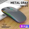 Dual-Mode Ultra-Thin Rechargeable Bluetooth Silent Mouse with Luminous Feature for Office and Tablet Use