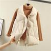 Gilet in cotone da donna taglie forti autunno e inverno moda tendenza gilet giacca con clip per cavallo