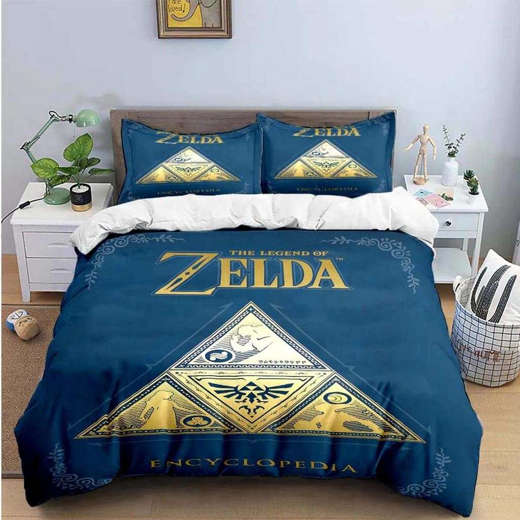 Exquisite Game Z-Zelda Printed Bedding Sets Exquisite Set Duvet Cover Bed Comforter Set Bedding Set Luxury Gift Home Textiles
