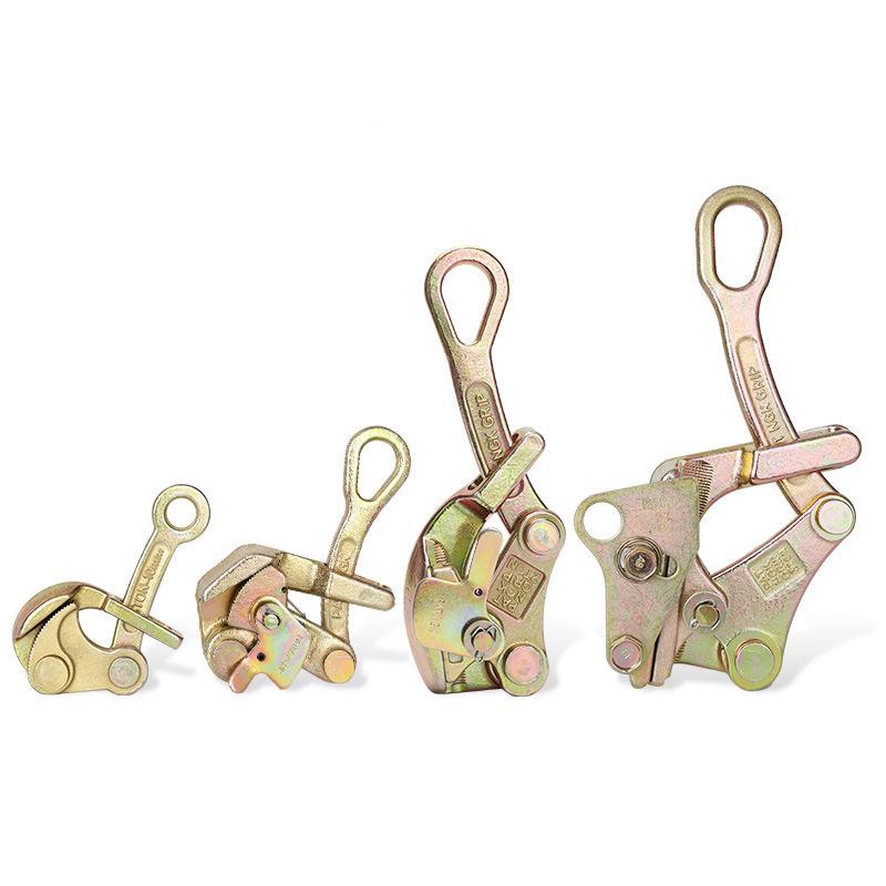 Multifunctional 1 Ton Wire Rope Jaw Clamp Electricity Cable Grip Pulling Non-Slip Haven Mini Tightening Manual Tool