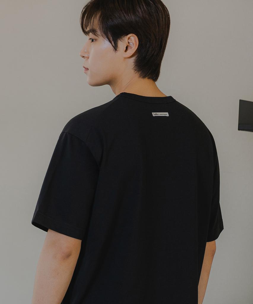 BAKKEN [Men] Plain Backless Shoulder Short Sleeve T-Shirt Bk4884 (2 Colors)