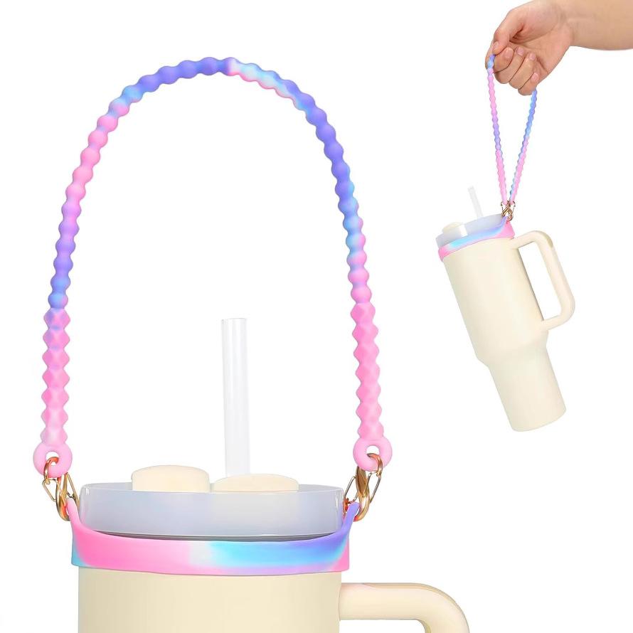 Water Bottle Handle Water Bottle Sling Carrier Holder Strap Soft Durable Silicone for Most 8-40oz Bottles for Cup Accessories