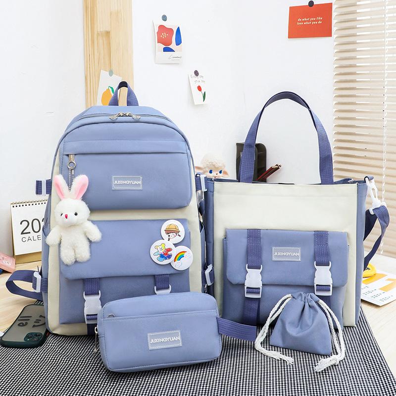 Elementary school bag for women in grades 3 to 6 Large-capacity backpack Korean version of campus Cute girl backpack for junior high school students