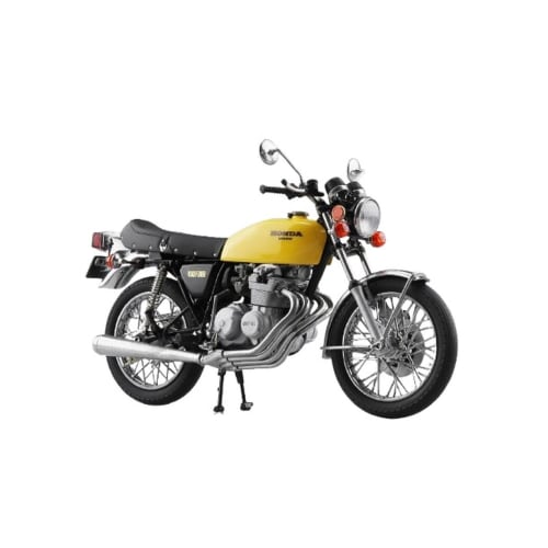 

Aoshima Bunka Kyozai Skynet 1/12 Scale Complete Honda CB400FOUR Parakeet Yellow Motorcycle