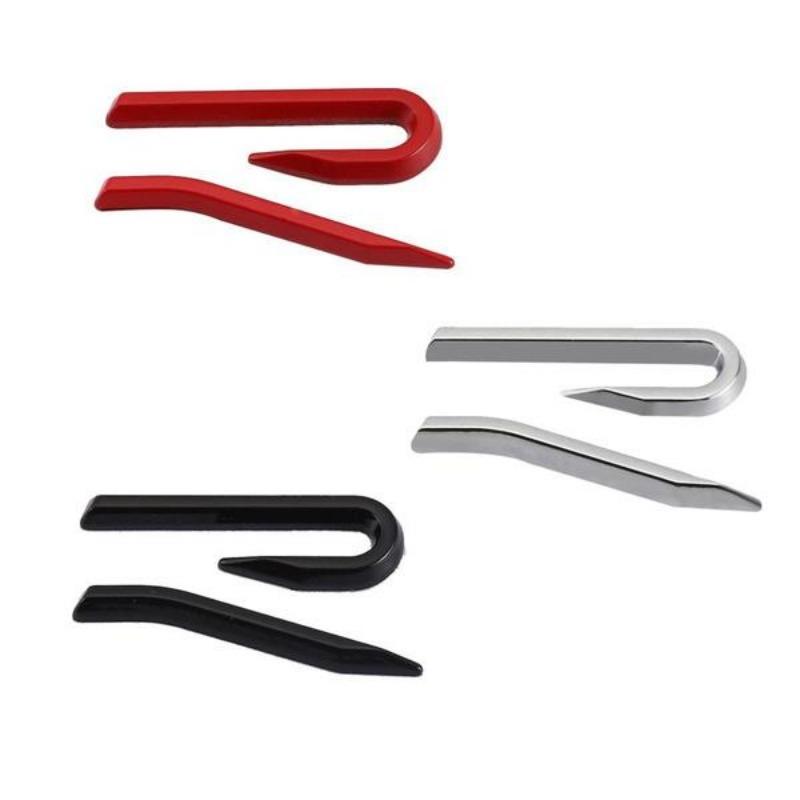 Car Sticker R Racing Logo Emblem Decals Front Hood Grille Badge for Golf MK8 MK5 6 7 Scirocco Passat R36