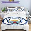 3pcs Duvet Cover Set (1*Duvet Cover + 2*Pillowcase, Without Core),Manchester City FC Print Bedding Set, Bedroom Decor, All‑Season, Birthday Gift