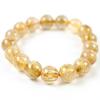 Jewelry Town Shosenkyo Rutilated Quartz 13mm 18cm Inner Power Stone for Good Fortune and Career [Eigado] Bracelet, Beads, Diameter,