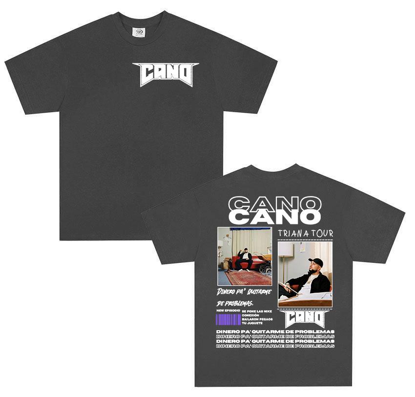 Rapper Cano Triana Tour 2026 new Album T Shirt Women Unisex fashion Vintage print Tshirt Hip Hop gothic short sleeve tshirts