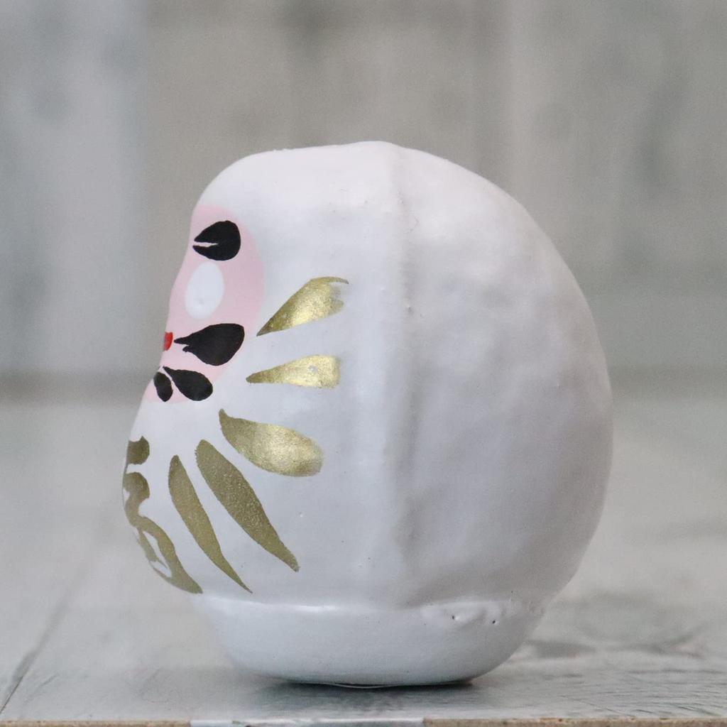 Made in Color Daruma Size 0 x Width x Depth Set of 10 Commercial Japan, Dolls, (Length 4.5cm 3.5cm 3.5cm), White, (For Use)
