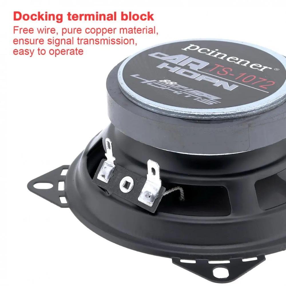 4 Inch 10cm 250W Car Coaxial  Auto Audio Music Stereo Full Range Frequency Hifi Car Speakers Non-destructive Installation