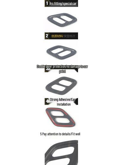 22 GS8 Vordersitz Beifahrer Verstellung Zierrahmen & Knopf Paillettenaufkleber