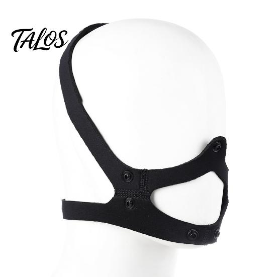 Roleplay Fetish Gear Neoprene Puppy Tongue Mask, Adjustable Muzzle Mouth Gag for Couples, Elastic Breathable Halloween Party Mask Dog Role Play, BDSM