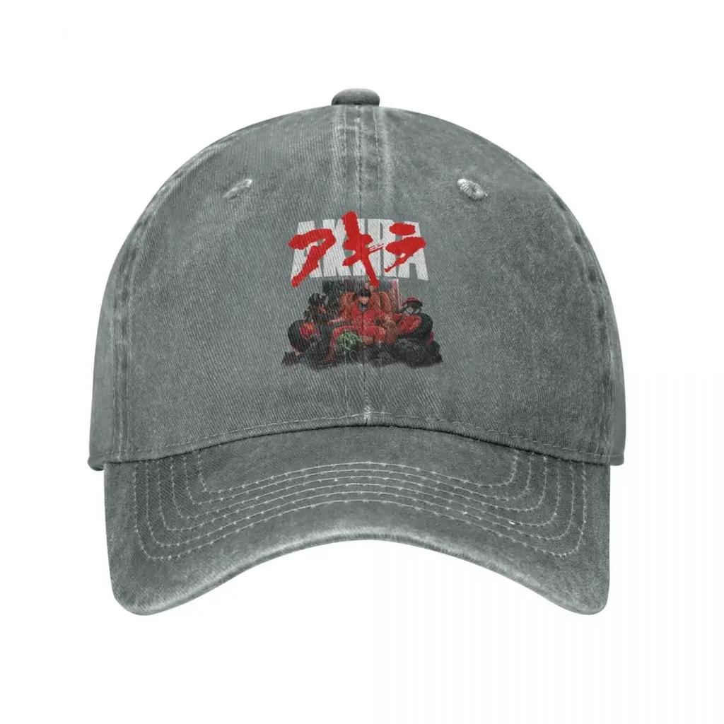 Akira Kaneda Classic Design Men Women Baseball Cap Anime Distressed Denim Washed Hats Outdoor All Seasons Travel Snapback Hat